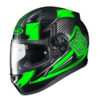 Hjc Cl 17 Striker Mc4H Black Green Full Face Helmet