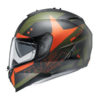 Hjc Is 17 Armada Mc7F Gloss Black Orange Green Full Face Helmet