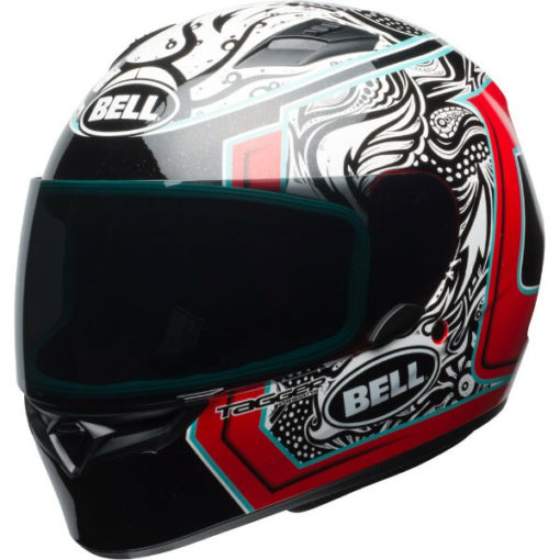 bell qualifier street helmet tagger gloss white red black splice fl  30607.1505411396