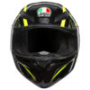 AGV K 1 Top Flavum 46 Gloss Fluorescent Yellow Black Full Face Helmet front