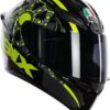 AGV K 1 Top Flavum 46 Gloss Fluorescent Yellow Black Full Face Helmet side