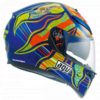 AGV K 3 SV Top PLK Five Continents Gloss Blue Orange Full Face Helmet 2