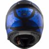 LS2 FF397 CITATION SIGN MATT BLACK BLUE full face helmet back