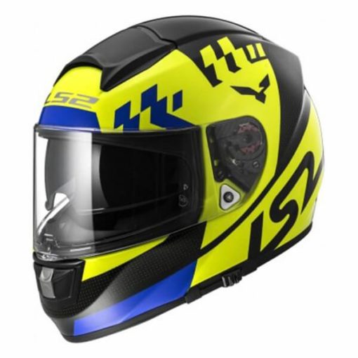 LS2 FF397 Podium Matt Yellow Full Face Helmet side