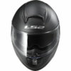 LS2 FF397 SOLID MATT BLACK with BLUETOOTH Full Face Helmet front