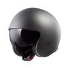 LS2 OF599 SOLID MATT BLACK OPEN FACE HELMET side