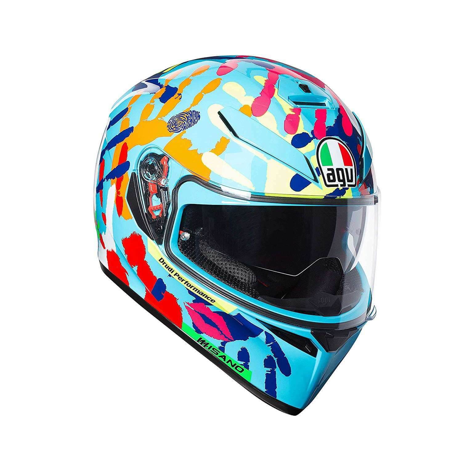 AGV K 3 SV Top Matt Pink Blue White Misano Full Face Helmet