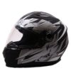 AXR 816 Avalon Matt Black Silver Full Face Helmet
