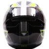 AXR 816 Carbon Gloss Black Grey Fluorescent Yellow Full Face Helmet1