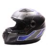 AXR 816 Carbon Matt Black Blue Grey Full Face Helmet