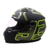 AXR 816 Matt 93 Black Fluorescent Yellow Grey Full Face Helmet