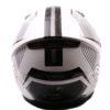 AXR 816 Spectre Gloss Black White Full Face Helmet1