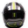 AXR 816 Spectre Gloss Grey Black Fluorescent Yellow Full Face Helmet1