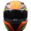 AXR 816 Super Velocity Matt Black Orange Fluorescent Yellow Full Face Helmet2