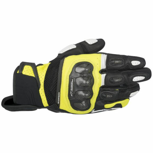 Alpinestars SPX Air Carbon Black Flourescent Yellow Riding Gloves
