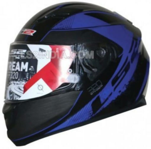 LS2 FF320 Stinger Matt Black Blue Full Face Helmet 1