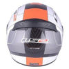 LS2 FF352 Atmos Matt White Orange Full Face Helmet 1