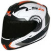 LS2 FF352 Atmos Matt White Orange Full Face Helmet 3