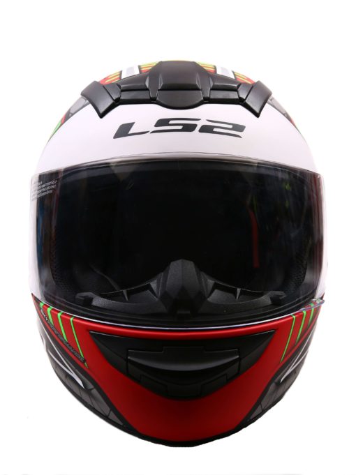 LS2 FF352 Spool Matt White Green Grey Full Face Helmet 3