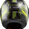 LS2 FF353 Rapid Carrera Matt Black Fluorescent Yellow Full Face Helmet 3