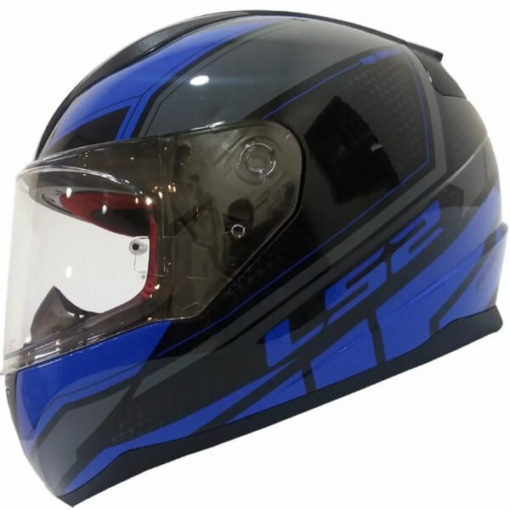 LS2 FF353 Rapid Infinity Matt Black Grey Blue Full Face Helmet 1