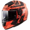 LS2 FF397 Vector Evo Hunter Matt Orange Black Full Face Helmet 1
