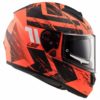 LS2 FF397 Vector Evo Hunter Matt Orange Black Full Face Helmet 3