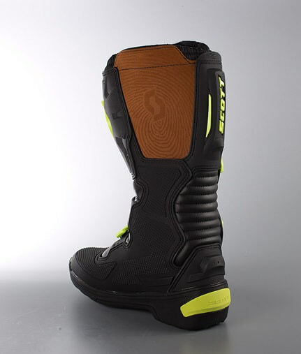 Scott 350 Motocross MX Black Green Boots2
