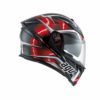 AGV K 5 S Top Matt Black Red White Hurrcane Plk Full Face Helmet21