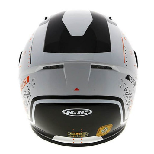 HJC CS 15 Safa MC7 Matt White Orange Black Full Face Helmet2