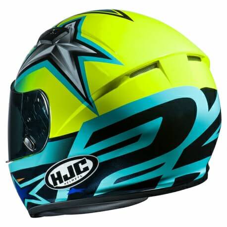 HJC CS 15 Toni MC4H Matt Black Blue Green Full Face Helmet2