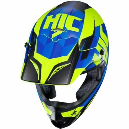 HJC CS MX2 DAKOTA MC2SF Matt Blue Green Black Flip Up Helmet2