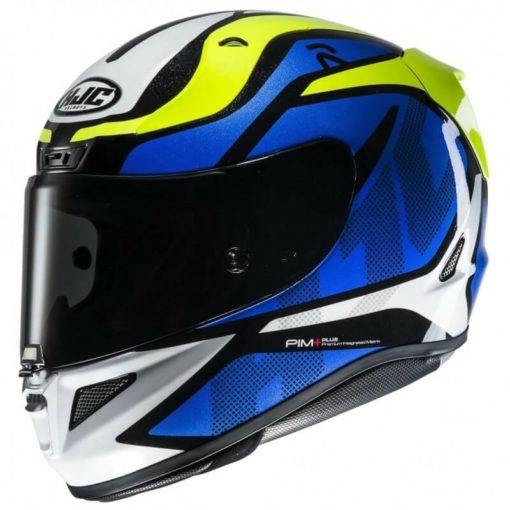HJC RPHA 11 Deroka MC2 Matt Blue Green White Full Face Helmet1