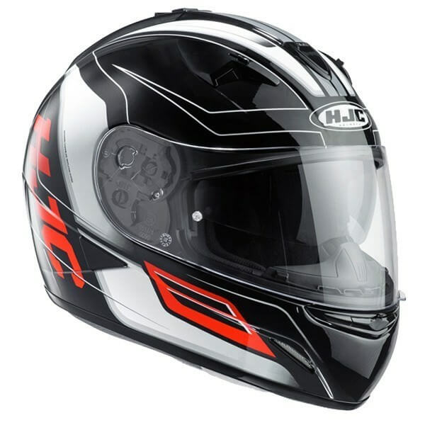HJC TR1 Skyride MC1 Gloss Black Orange White Full Face Helmet