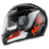 HJC TR1 Skyride MC1 Gloss Black Orange White Full Face Helmet1