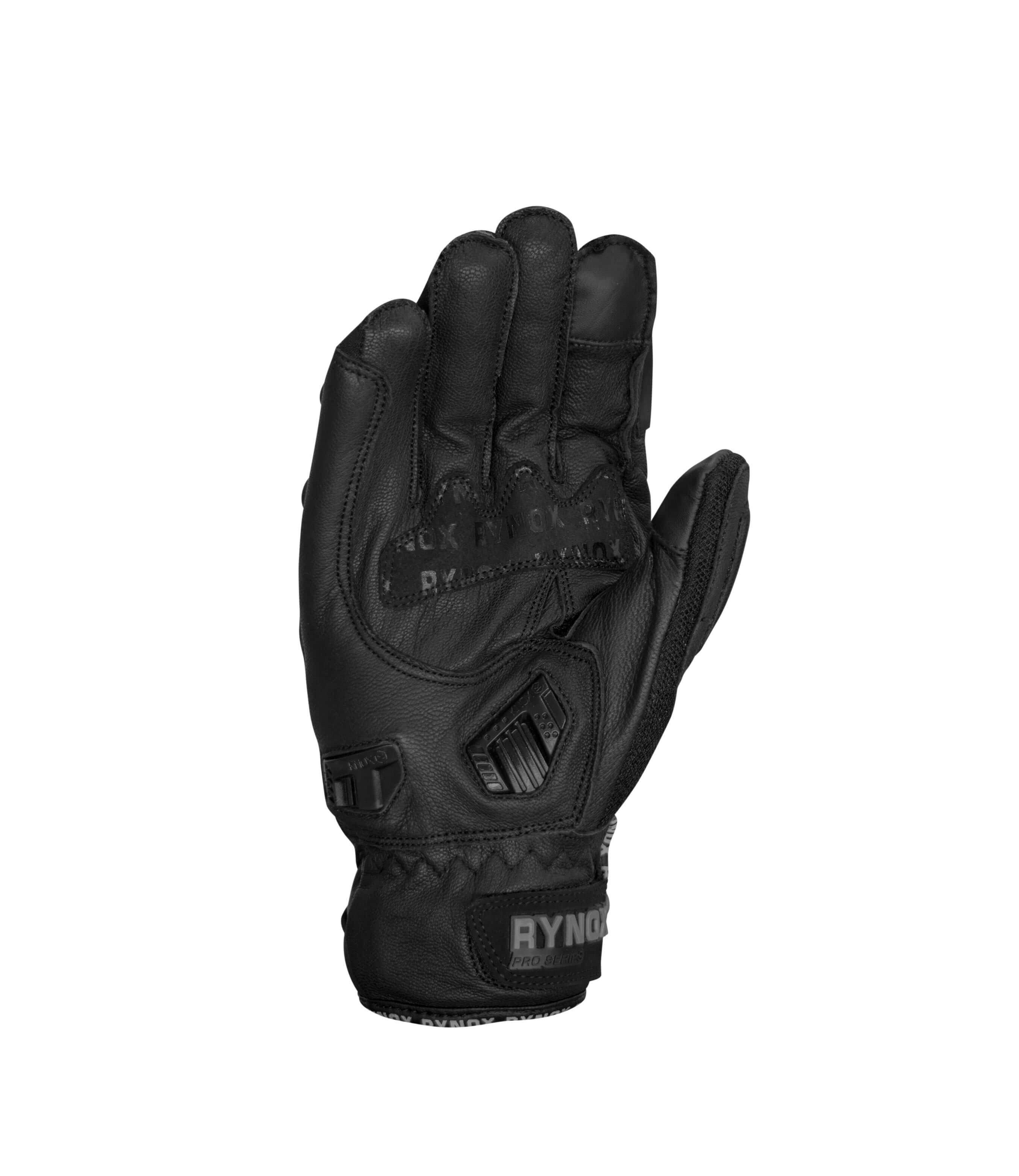 Rynox Shield SPS Pro Black Riding Gloves Custom Elements