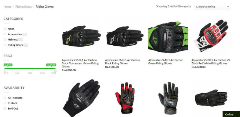 Website Screenshot Gloves Blog