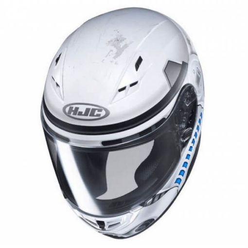 HJC CS 15 Stormtrooper MC10SF Matt White Grey Blue Full Face Helmet 2