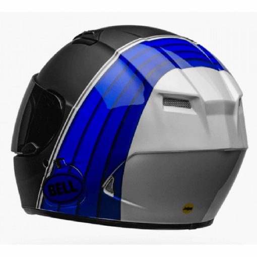 BELL Qualifier DLX MIPS Illusion Matt Gloss Black Blue Full Face Helmet back