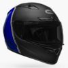 BELL Qualifier DLX MIPS Illusion Matt Gloss Black Blue Full Face Helmet front