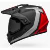 Bell MX 9 Adventure MIPS Switchback Matt Black White Red Dualsport Helmet side 2