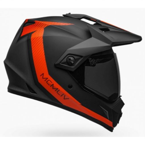 Bell MX 9 Adventure MIPS Switchback Matt Black Fluorescent Orange Dual sport Helmet 1