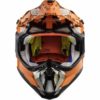 LS2 MX470 Subverter Emperor Matt Black Orange Motocross Helmet 1
