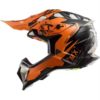 LS2 MX470 Subverter Emperor Matt Black Orange Motocross Helmet