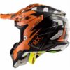 LS2 MX470 Subverter Emperor Matt Black Orange Motocross Helmet 2