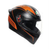 AGV K 1 Multi Warmup Matt Black Orange Full Face Helmet