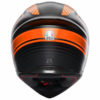 AGV K 1 Multi Warmup Matt Black Orange Full Face Helmet1