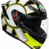 AGV K1 Top Gothic 46 Gloss Black White Yellow Full Face Helmet