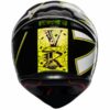 AGV K 1 Top Gothic 46 Gloss Black White Yellow Full Face Helmet 2
