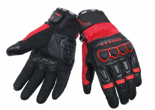 BBG Breeze Black Red Riding Gloves